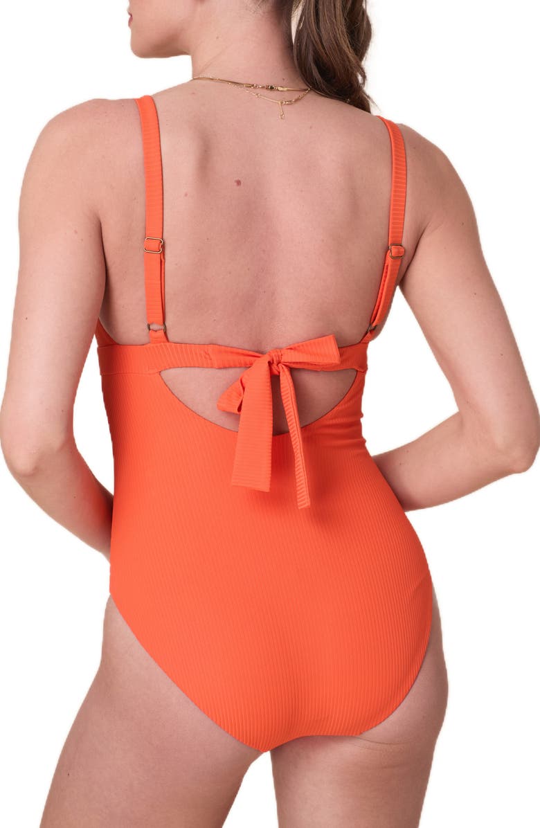 Andie Honolulu One-Piece Swimsuit, Alternate, color, Vermillion