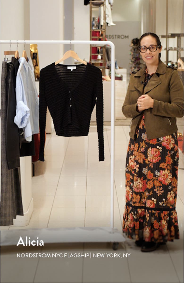 Noir Silk & Cotton Cardigan, sales video thumbnail