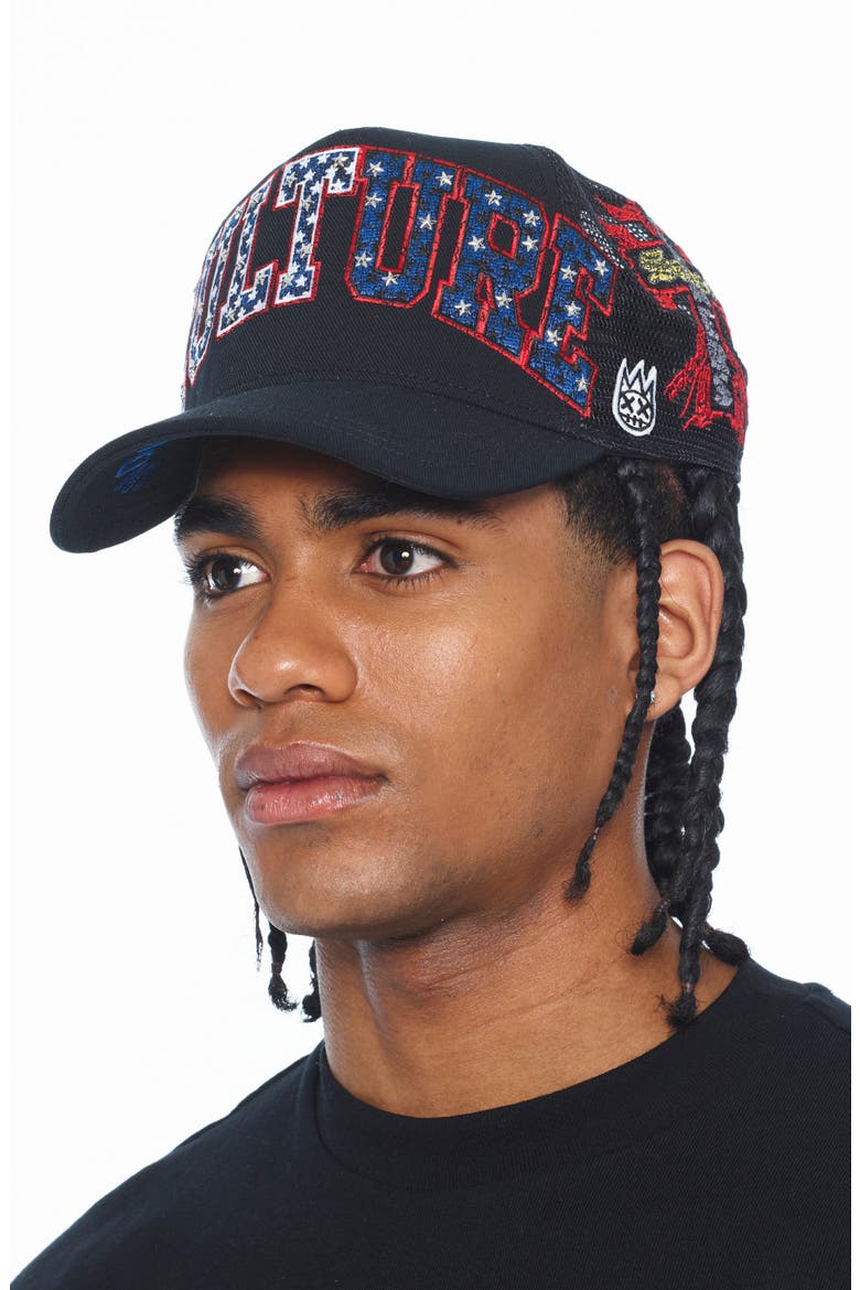 Mesh Back Trucker Baseball Cap, Alternate, color, BLACK
