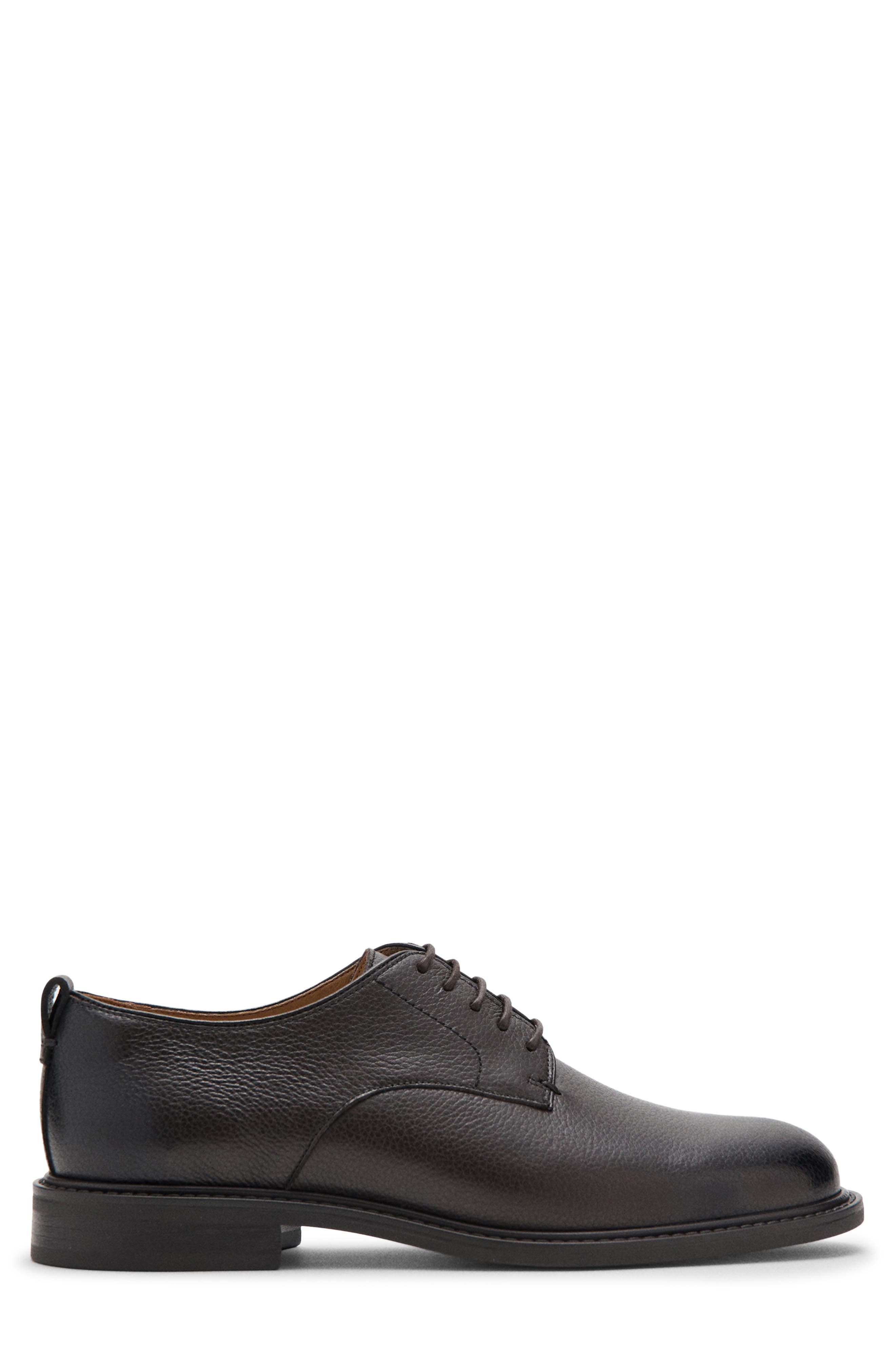 Leather Derby, Alternate, color, BROWN