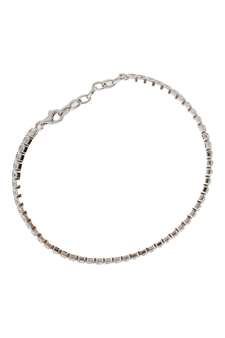 Chain Tennis Bracelet, Alternate, color, SILVER