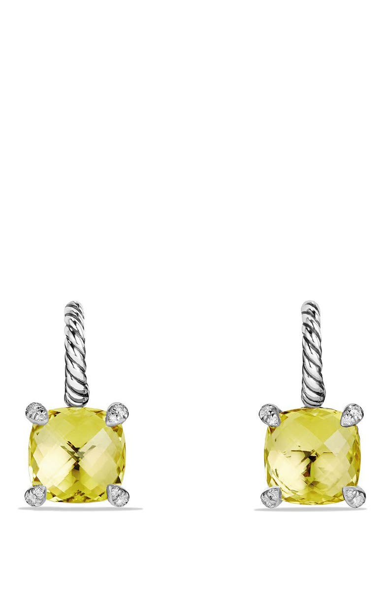 David Yurman Châtelaine Drop Earrings with Semiprecious Stones and Diamonds, Alternate, color, 