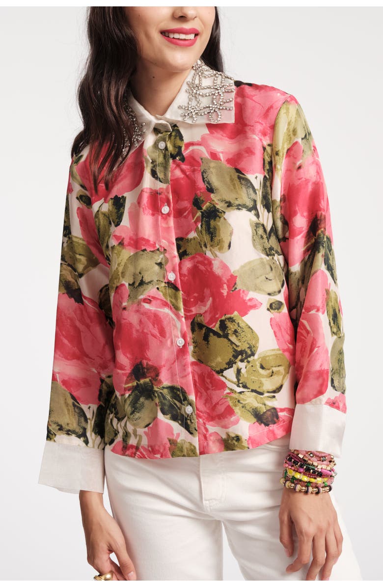 Frances Valentine Gloria Top Pretty Peonies, Main, color, 