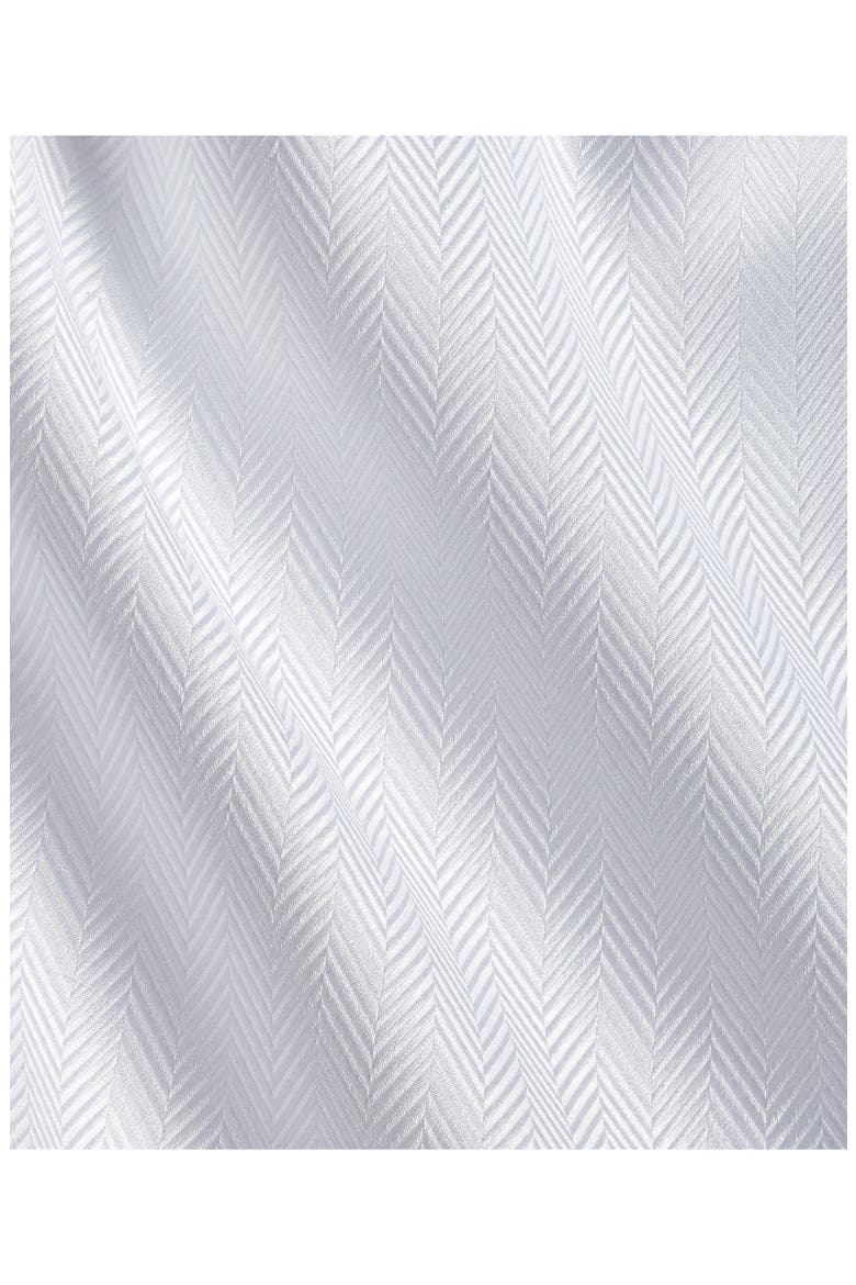 Trim Fit Solid Herringbone Formal Shirt, Alternate, color, WHITE