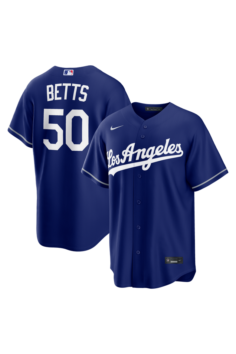 Men's Nike Mookie Betts Royal Los Angeles Dodgers Alternate Replica Jersey, Main, color, Deep Royal