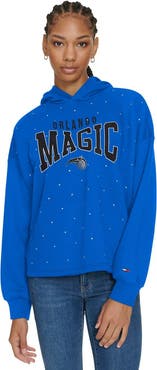 TOMMY JEANS Women's Tommy Jeans Blue Orlando Magic Stella Cropped Pullover Hoodie
