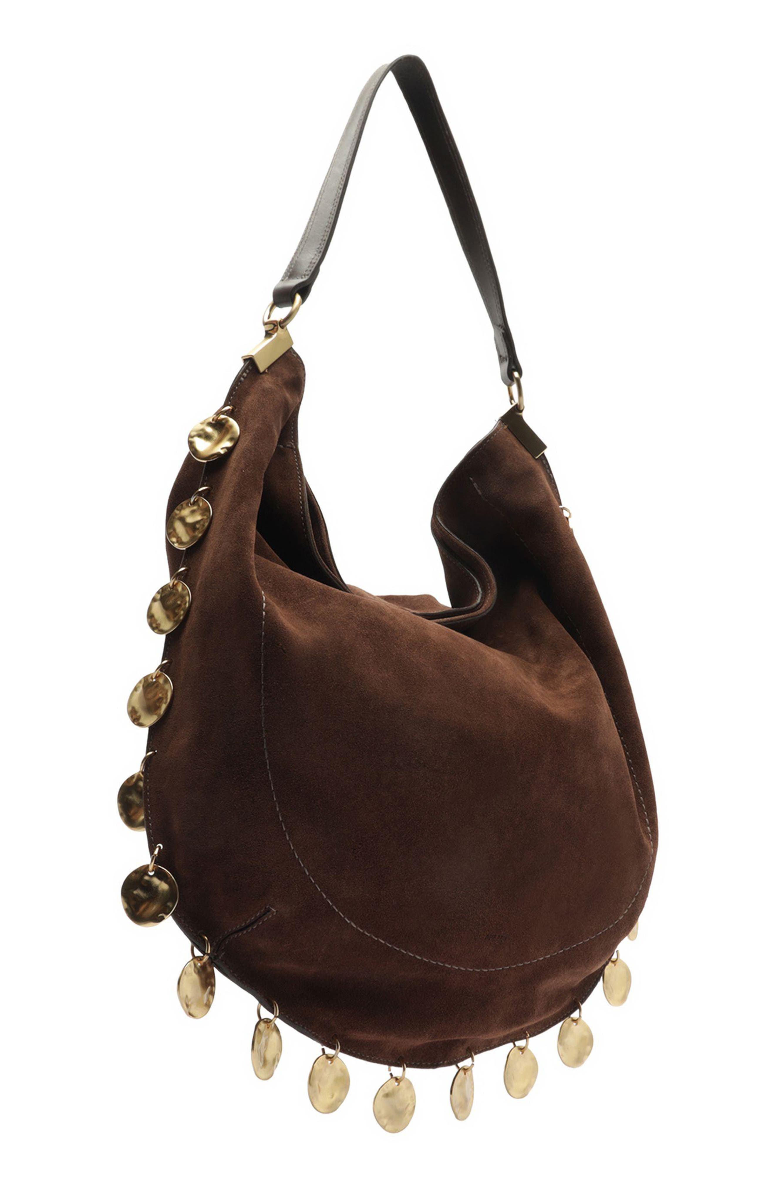 Kira Large Leather Hobo Bag, Alternate, color, NEW COCOA