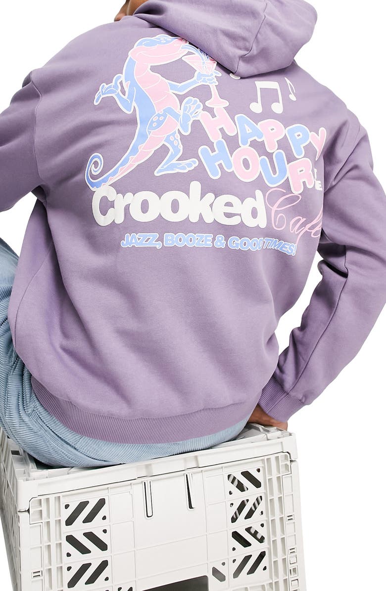 ASOS DESIGN Oversize Graphic Hoodie, Alternate, color,