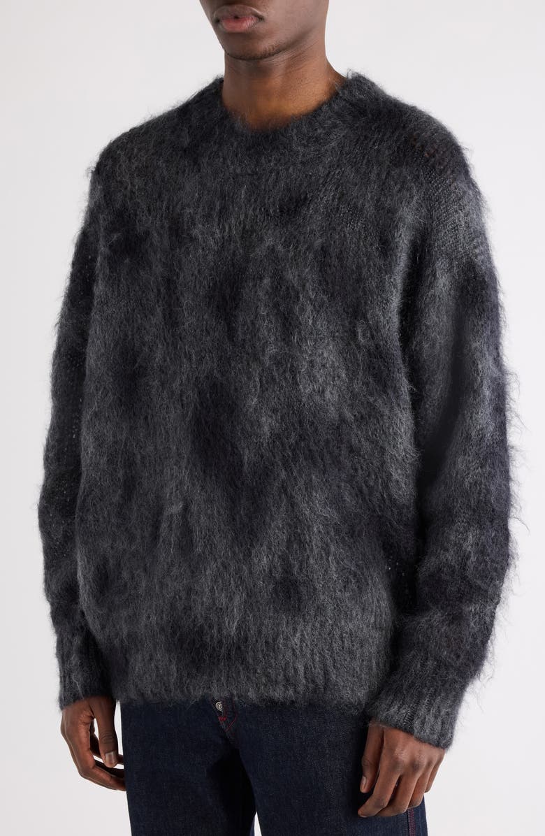Isabel Marant Miller Kid Mohair & Wool Sweater, Alternate, color, Anthracite