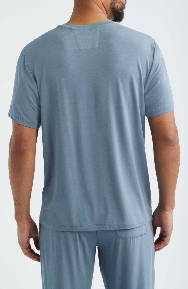 Daniel Buchler Stretch Modal & Silk Sleep T-Shirt, Alternate, color, Air Force Blue