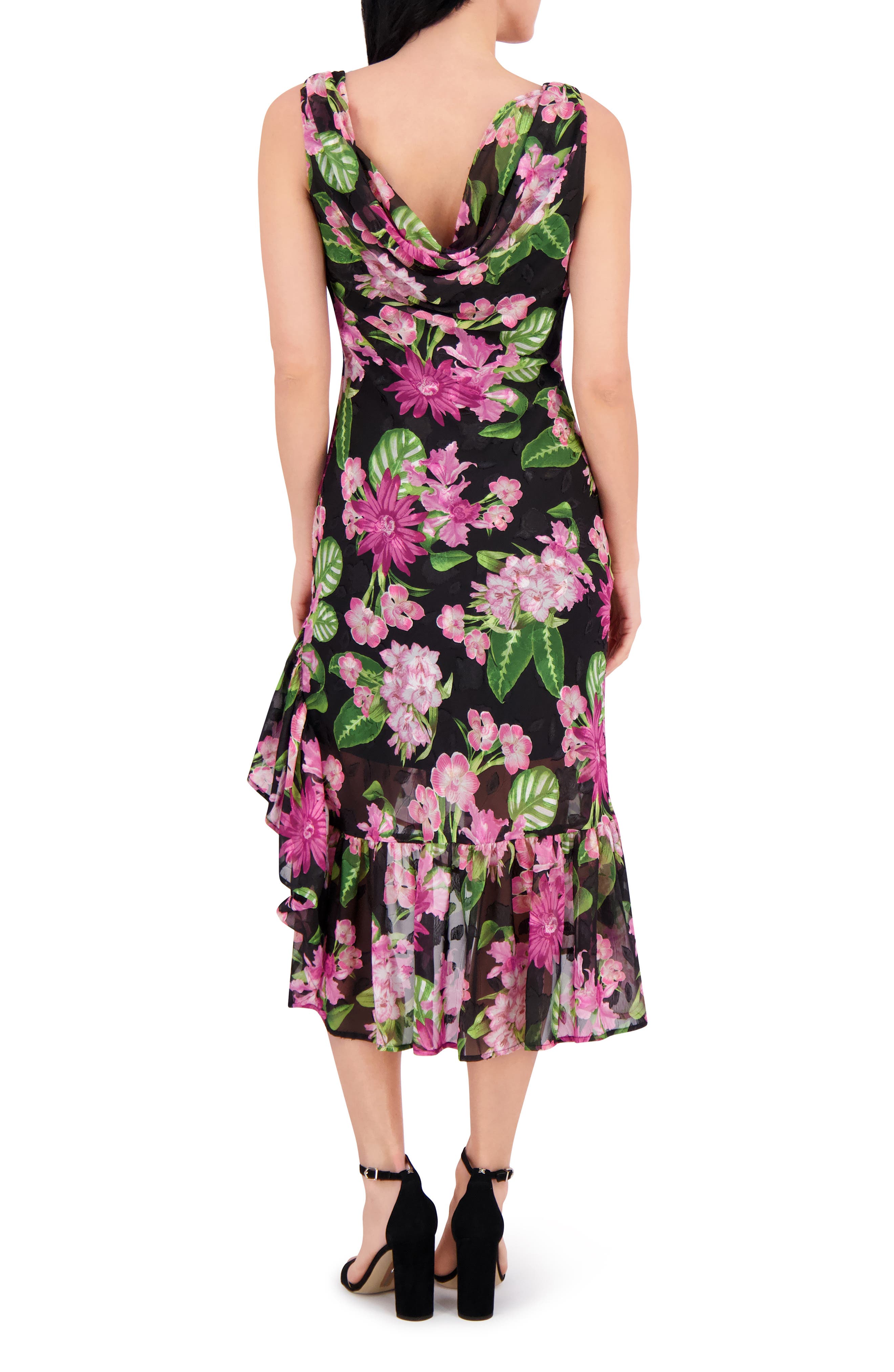 Cowl Neck Midi Dress - image 2