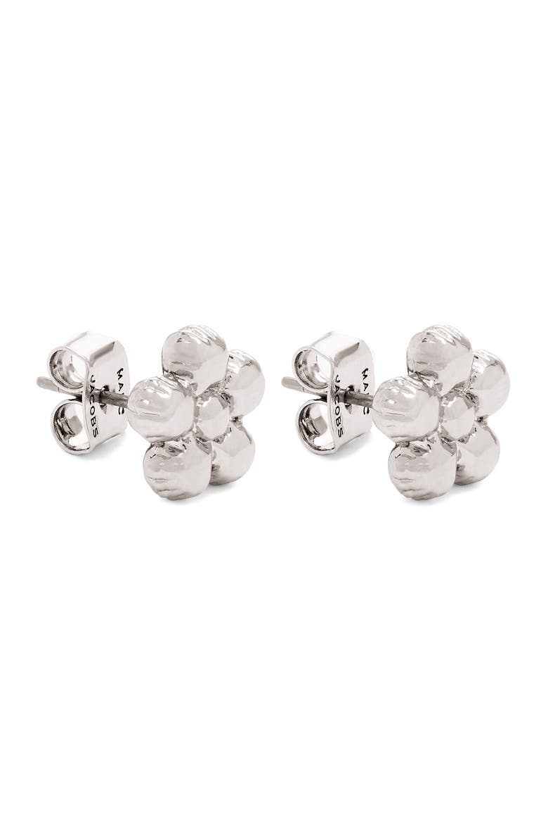 Daisy Balloon Stud Earrings, Alternate, color, SILVER