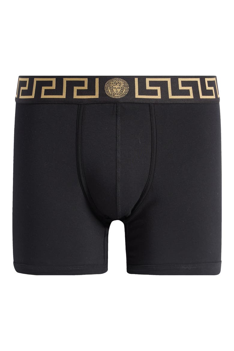 Greek Key Jersey Boxer Briefs, Alternate, color, BLACK GOLD GREEK KEY