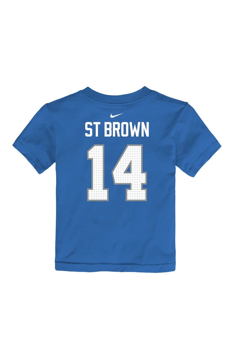 Nike Toddler Nike Amon-Ra St. Brown Blue Detroit Lions Player Name & Number T-Shirt, Alternate, color, Blue