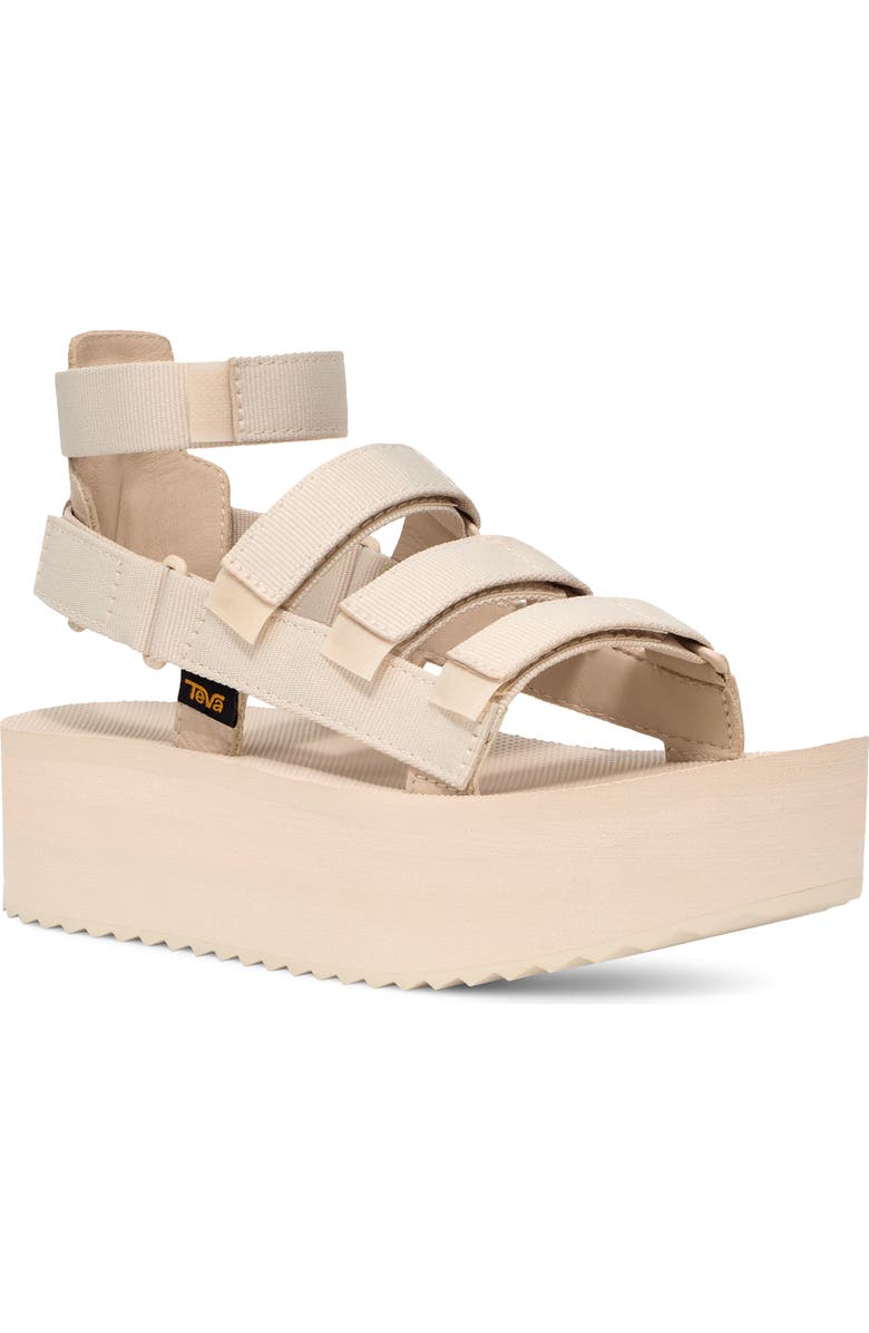 Teva Mevia Flatform Strappy Sandal, Main, color, Birch