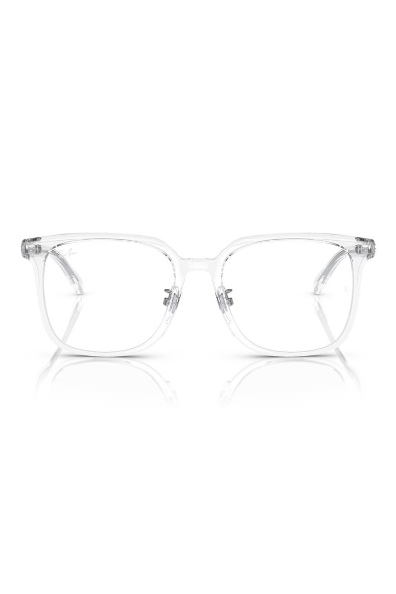 54mm Square Optical Glasses, Main, color, TURTLEDOVE