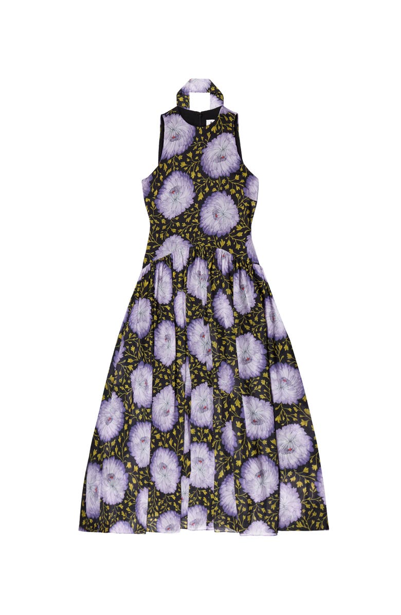 Ro&Zo Print Chiffon Maxi Dress, Alternate, color, Lilac