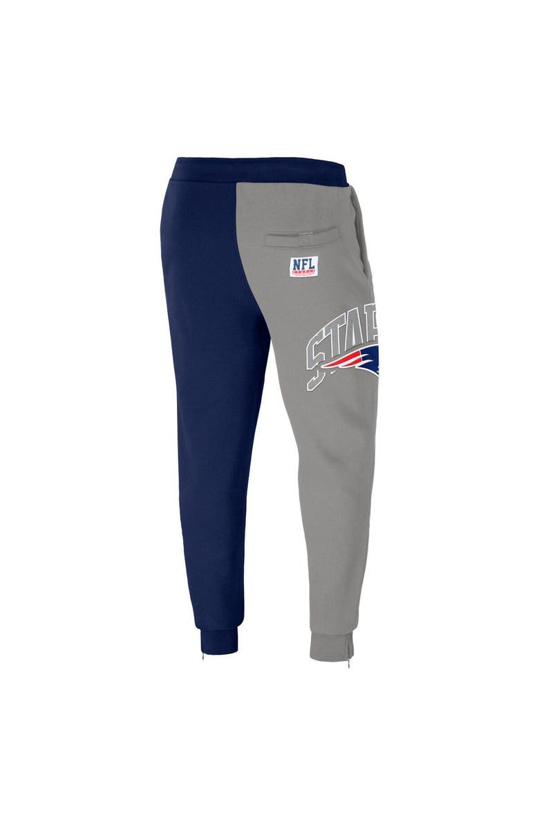 STAPLE Men's NFL x Staple Navy New England Patriots Split Logo Fleece Pants, Alternate, color, 