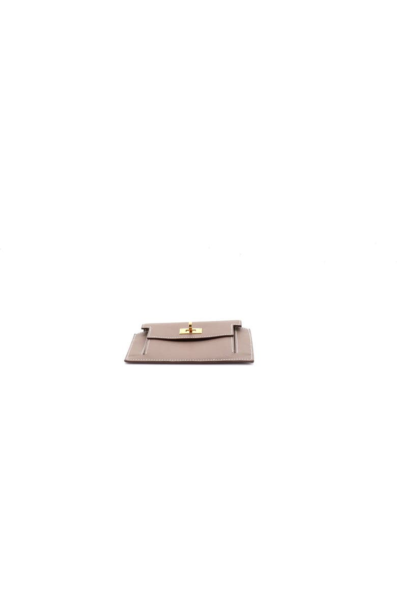 Pre-Owned Hermes Kelly Pocket Compact Wallet Epsom, Alternate, color, Etoupe