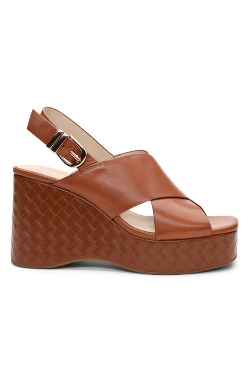 Sanctuary Nouveau Platform Wedge Sandal In Luggage