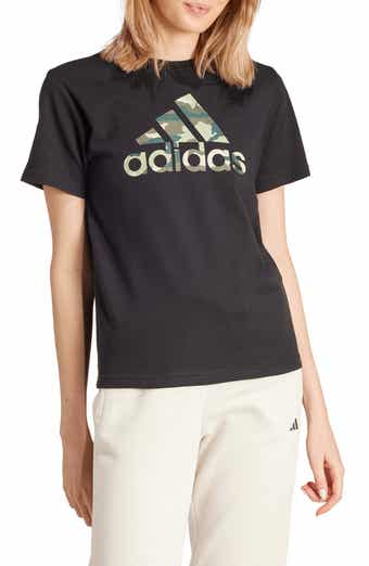 adidas Camo Logo Cotton Graphic T-Shirt