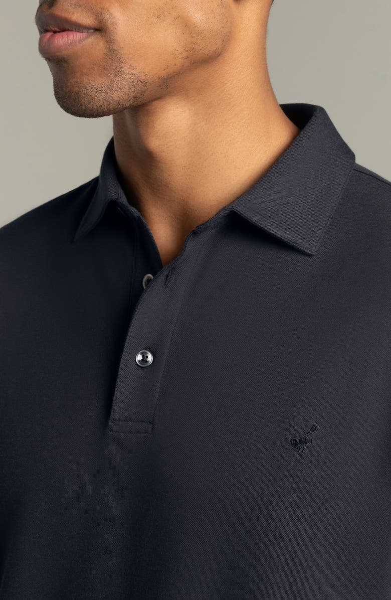 Hypernatural El Capitán Classic Fit Supima<sup>®</sup> Cotton Blend Piqué Golf Polo, Alternate, color, Magpie Black