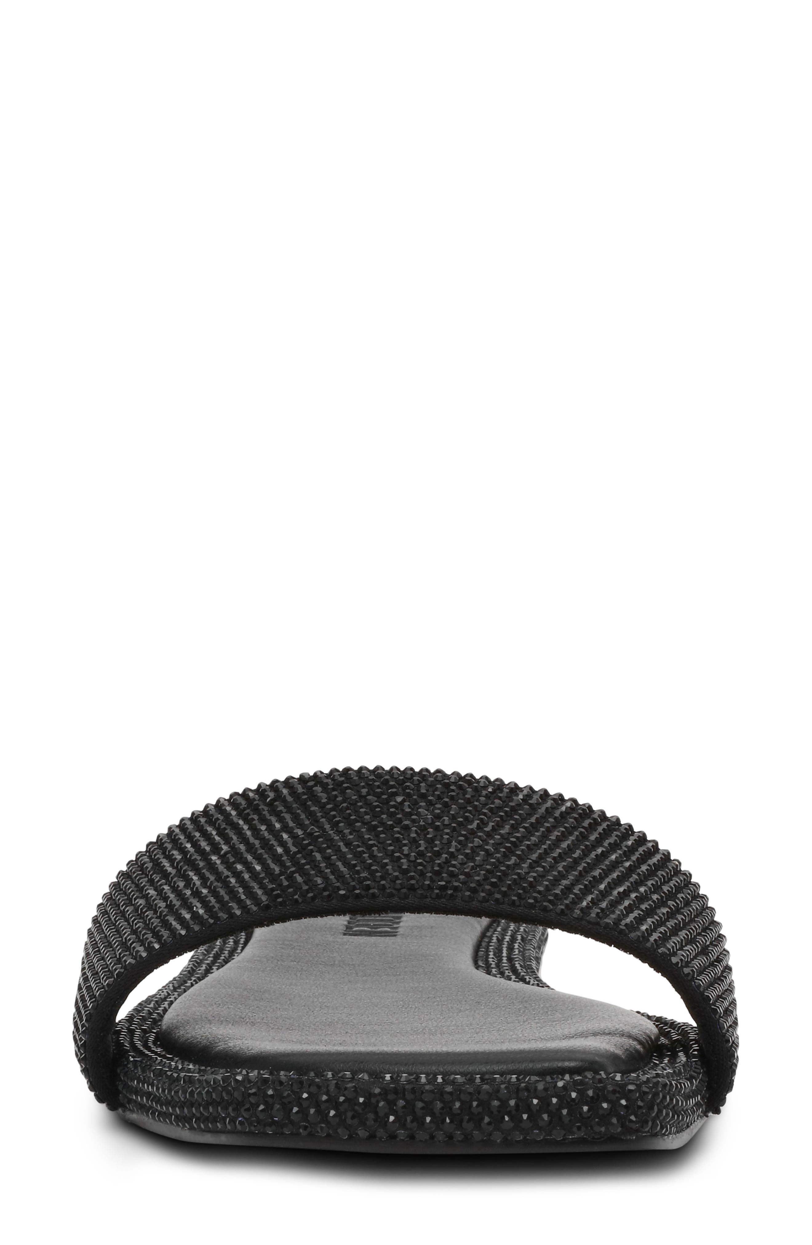 Steve Madden Lumina Slide Sandal, Alternate, color, Black