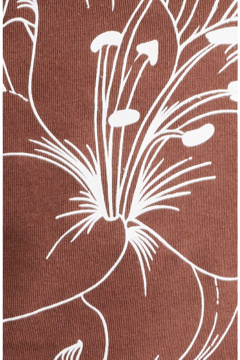 Lily Graphic Tube Top, Alternate, color, BROWN