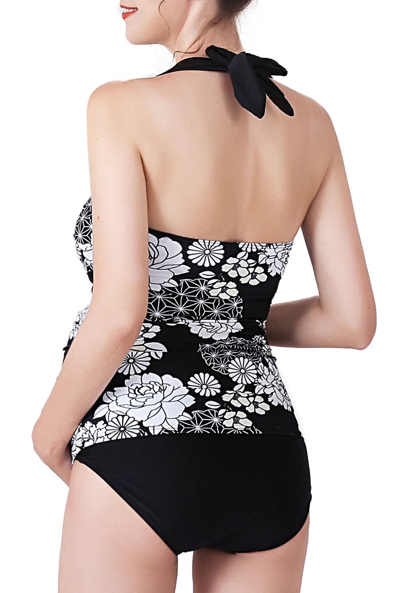 Chana Floral Print UPF50+ Two-Piece Maternity Swimsuit, Alternate, color, MULTICOLORED