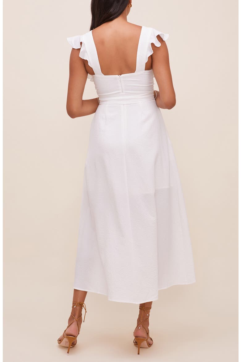 the Label Euphoria Midi Dress, Alternate, color, OFF WHITE