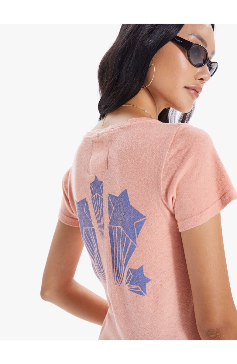 MOTHER The Itty Bitty Sinful Cotton & Linen Graphic Tee, Alternate, color,