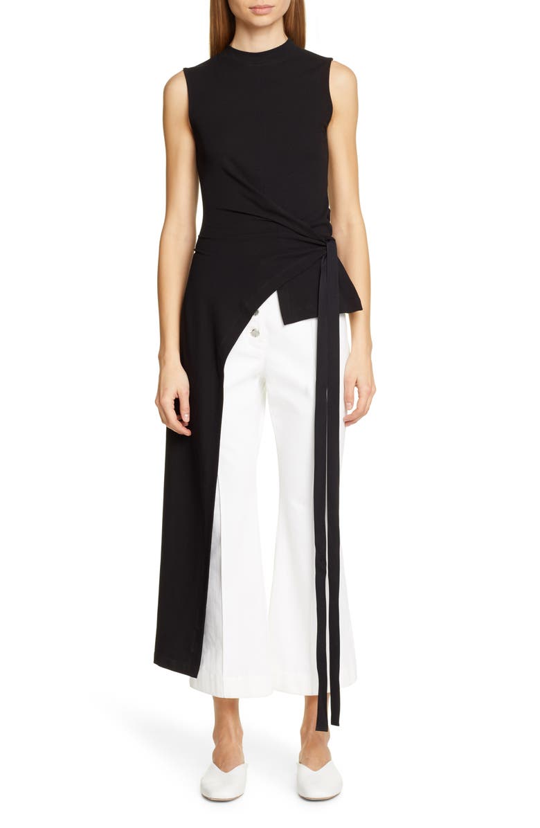 Rosetta Getty Split Apron Wrap Tee, Main, color,