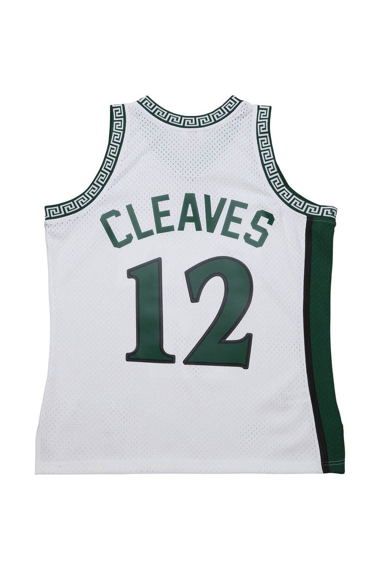 Men's Mitchell & Ness Mateen Cleaves White Michigan State Spartans 125th Basketball Anniversary 1999 Throwback Fashion Jersey, Alternate, color, White