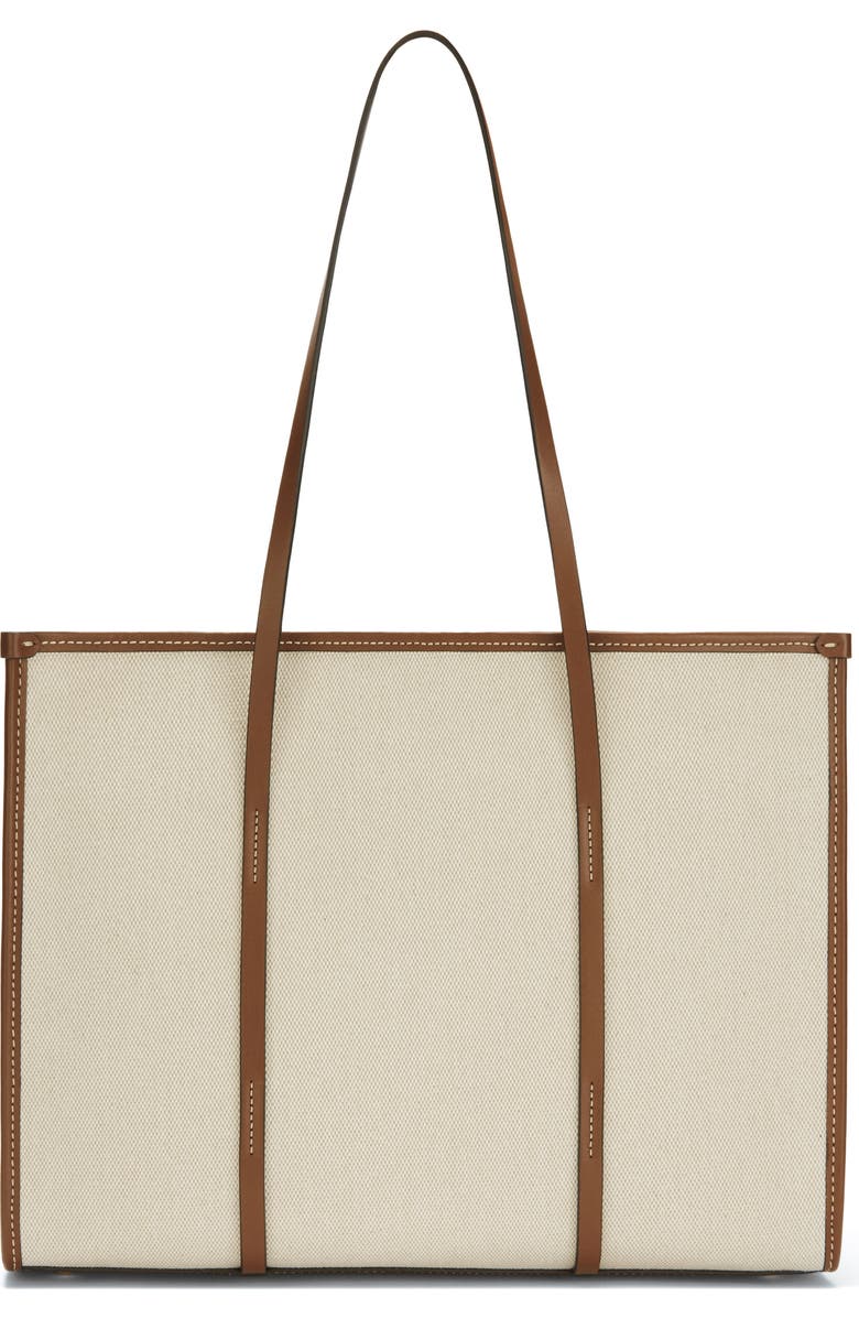 DeMellier Capri Canvas Tote, Alternate, color, Salt/ Pepper / Tan W/ Be