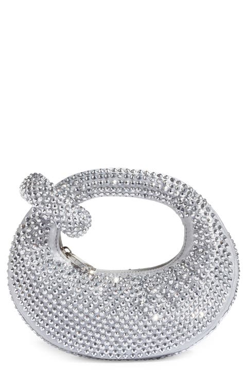 Mini Abacus Embellished Top Handle Bag