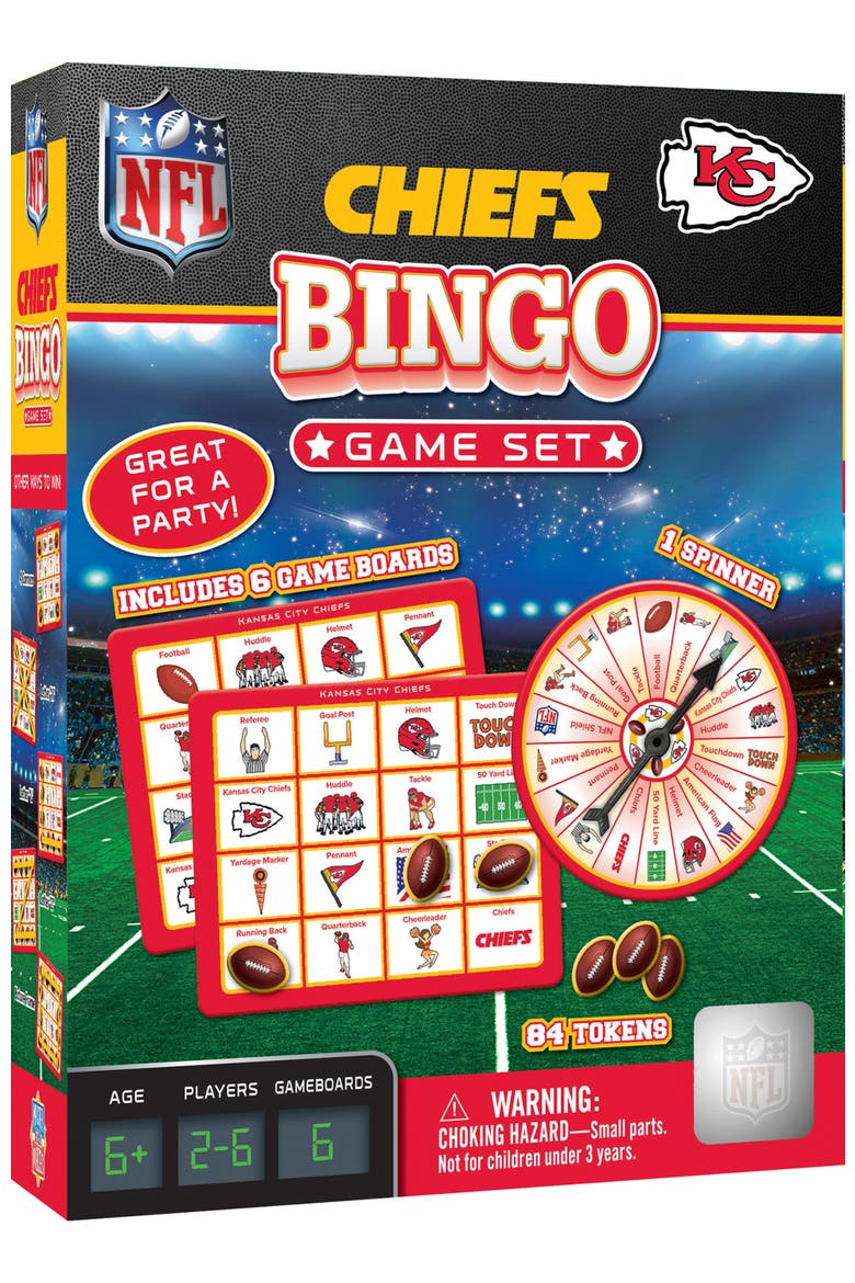 Kansas City Chiefs NFL Bingo Game, Main, color, Multicolor