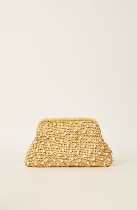 Nordstrom Colorful Straw Clutch outlet Bags