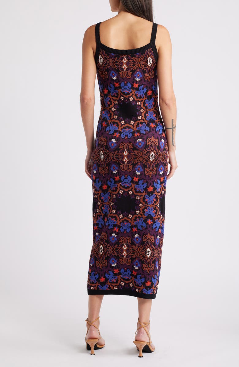 Cleobella Payton Pattern Cotton Midi Sweater Dress, Alternate, color,