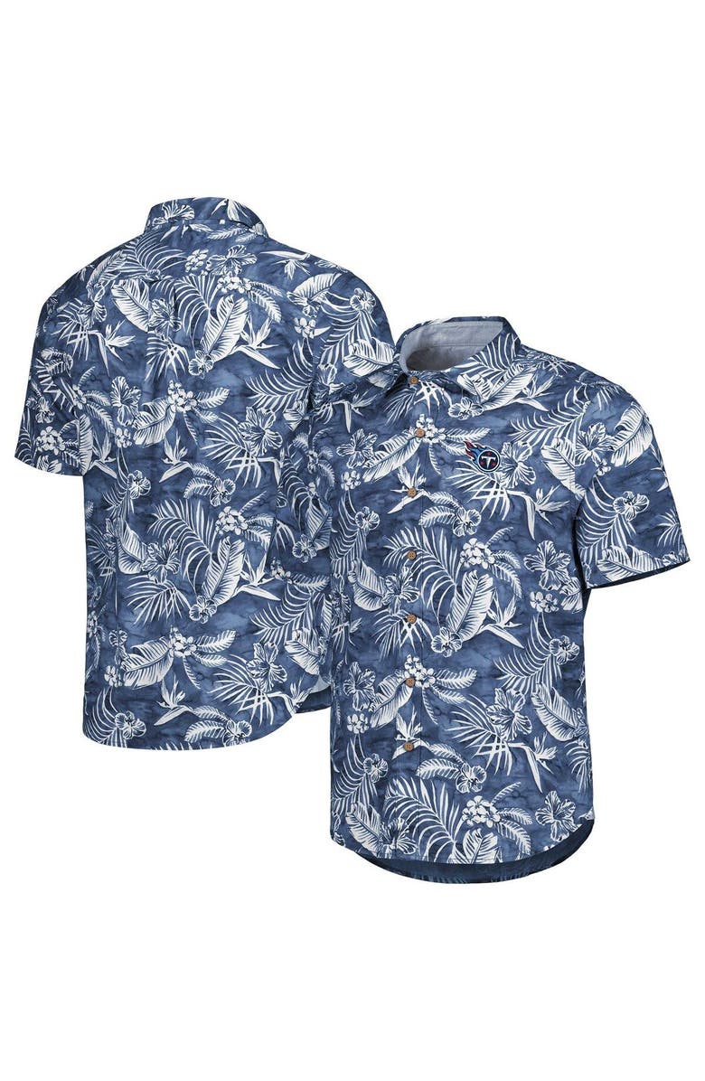 Tommy Bahama Men's Tommy Bahama Navy Tennessee Titans Aqua Lush Full-Button Shirt, Main, color,
