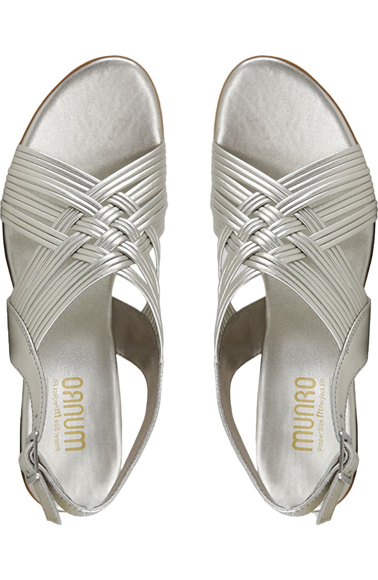Munro Marianna Slingback Sandal, Alternate, color, Metallic