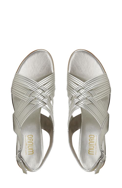 Munro Marianna Slingback Sandal In Silver