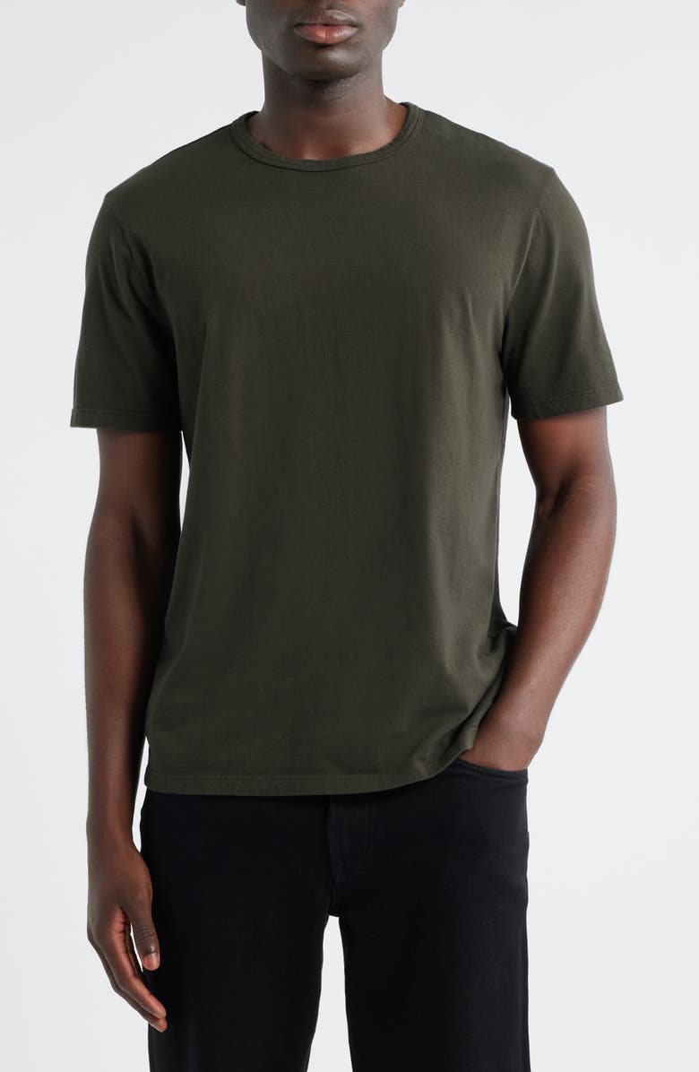 Vince Solid T-Shirt, Main, color, Washed Dark Leaf