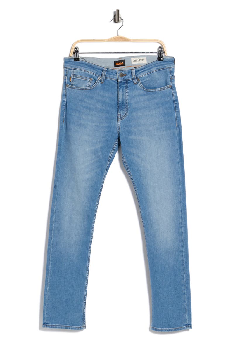 Delaware Slim Fit Stretch Jeans, Alternate, color, BRIGHT BLUE