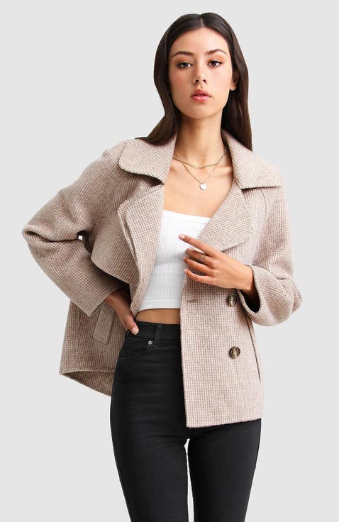 I'm Yours Wool Blend Peacoat