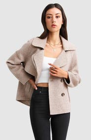 Belle & Bloom I'm Yours Wool Blend Peacoat