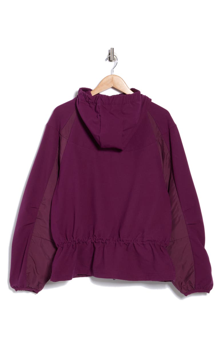 FP Movement by Free People All Terrain Fleece Training Jacket, Alternate, color, Black Cherry