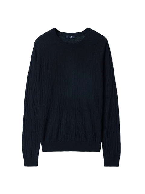 Silk Cashmere Textured Sweater