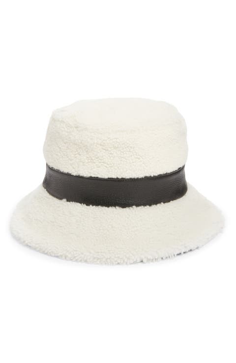 Molly Genuine Shearling Bucket Hat