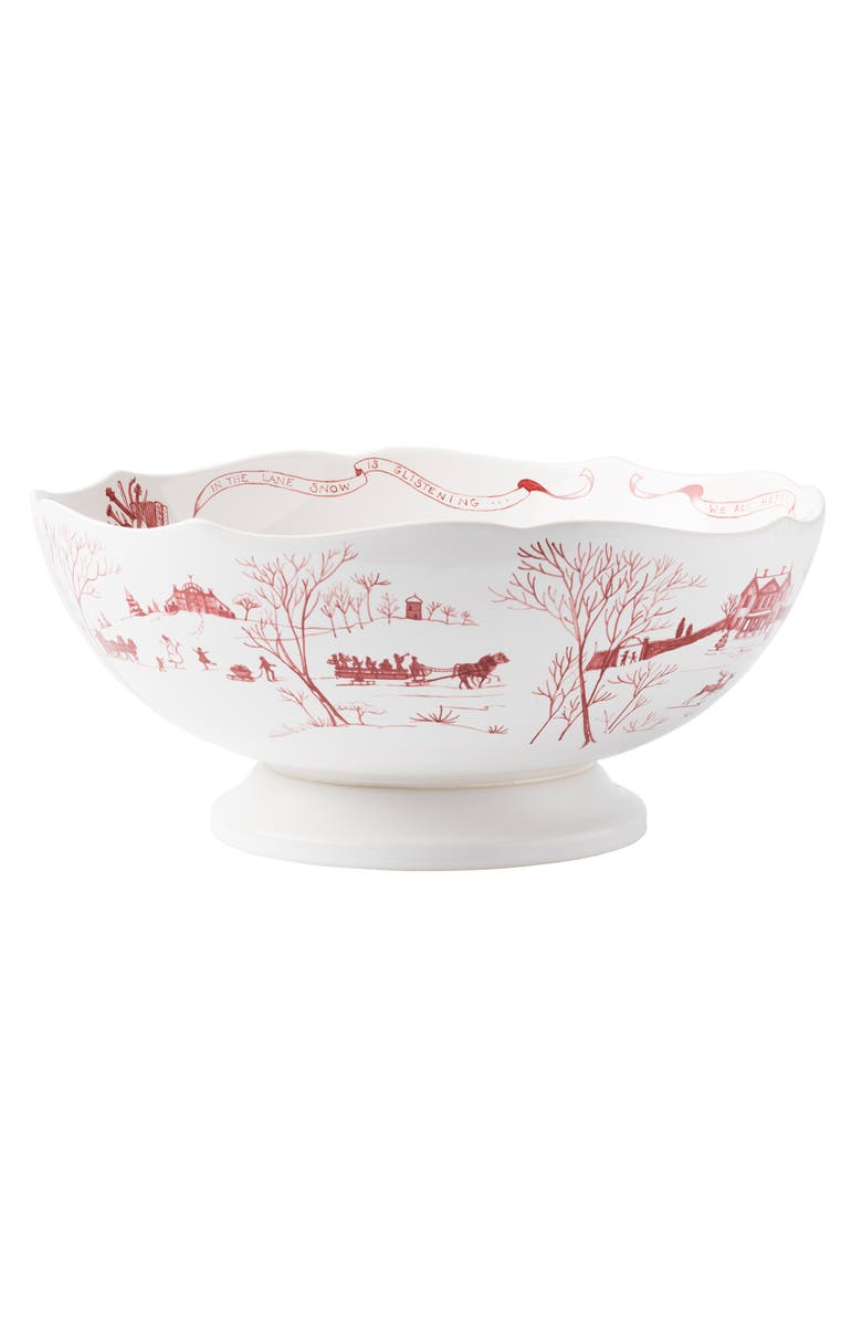 Juliska Country Estate Centerpiece Bowl, Alternate, color, Ruby