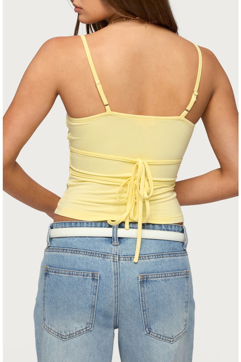 Evianna Double Tie Back Camisole, Alternate, color, YELLOW